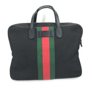 GUCCI Black Leather Shoulder Bag